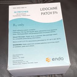 Lidocaine Medicated Patches New In Box