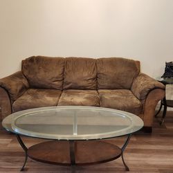Sofa,  Coffee & End table-$125