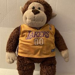 Lakers Monkey Build A Bear Work Shop Plush (WNBA)  Monkey Wearing Lakers Jersey