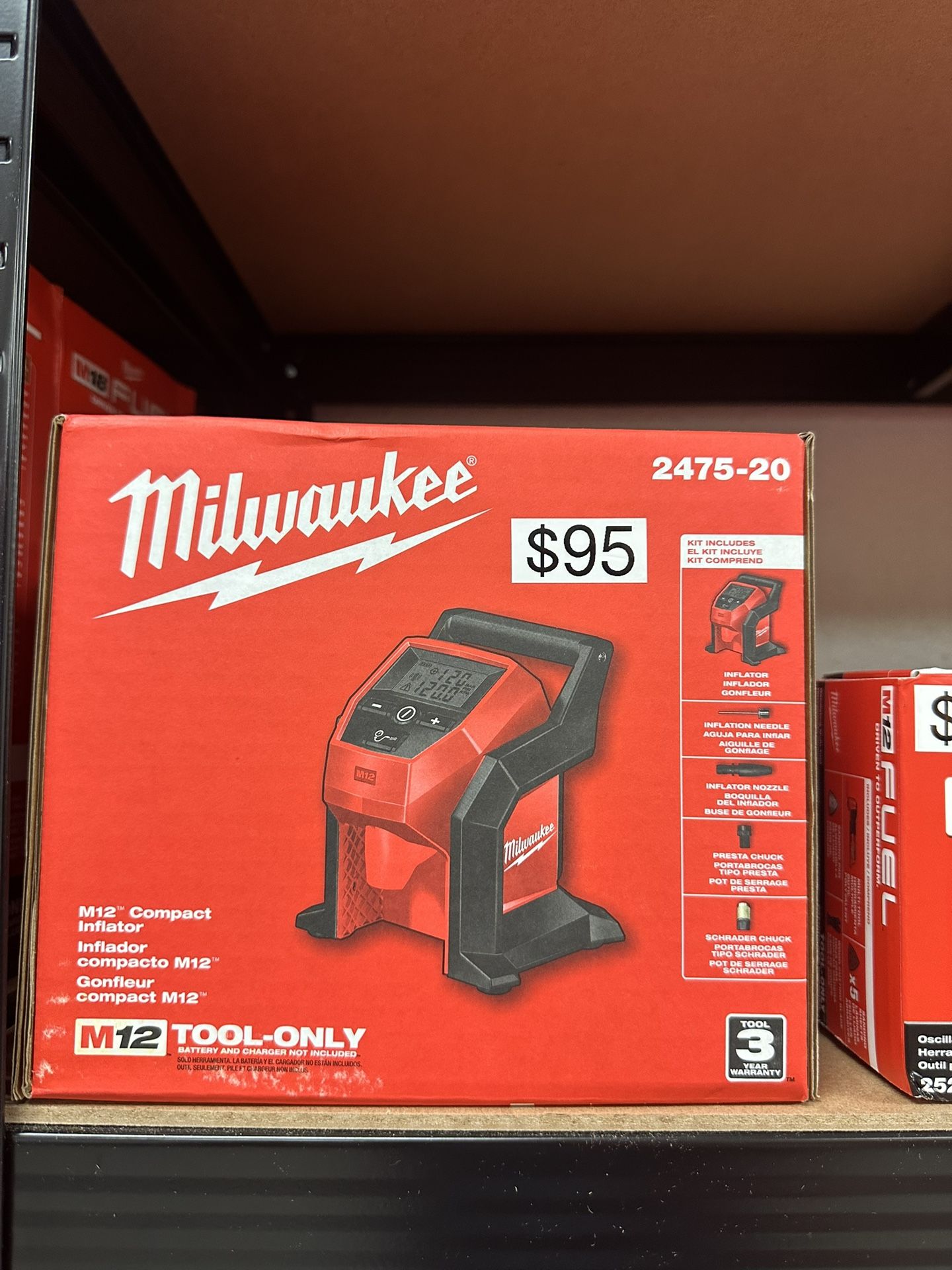Milwaukee M12 Inflator Tool Only
