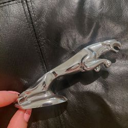 Vintage Jaguar Hood Ornament  "leaping jaguar" All Chrome