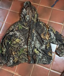 Cabelas Gore Tex Jacket Mossy Oak Break Up Camo Mens 2XL Regular Hunting Hooded