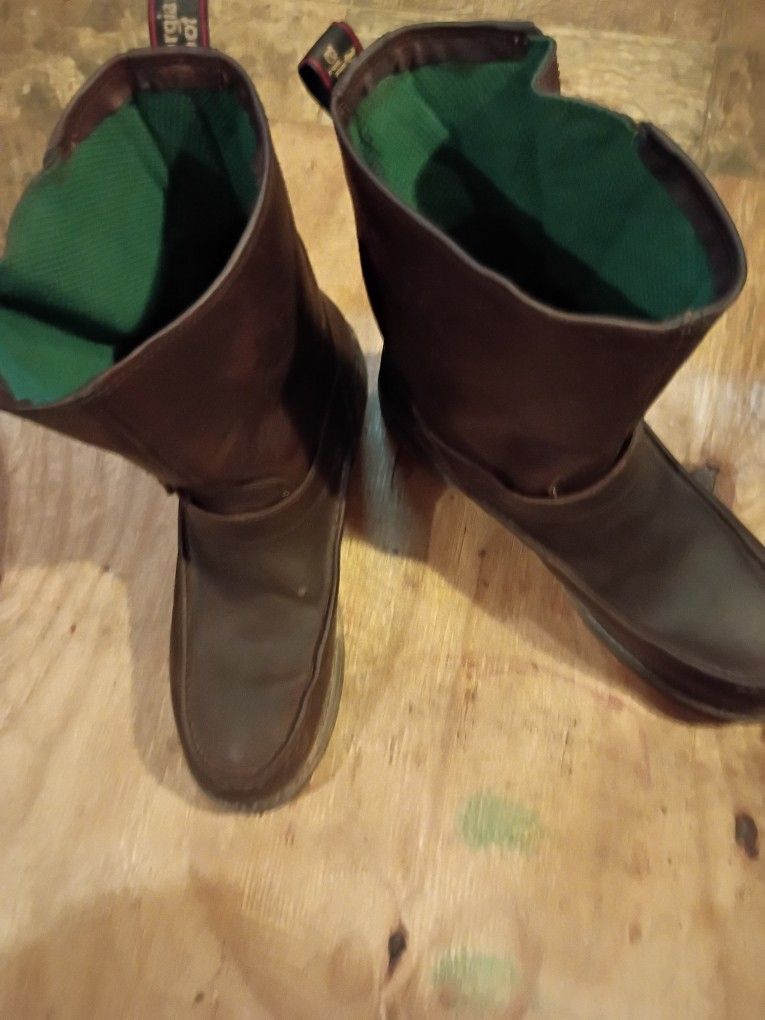 Georgia Boot Slip On Zip Up Size 13