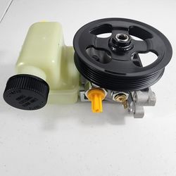 Power Steering Pump with Pulley & Reservoir Compatible "Mazda CX-7" L4 2.3L 