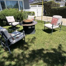 Patio Furniture with Fire Pit 