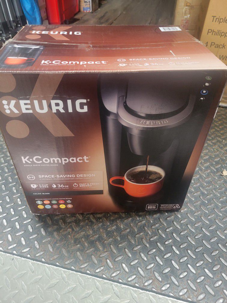 New Keurig K-Compact Single-Serve K-Cup Pod Coffee Maker, Black