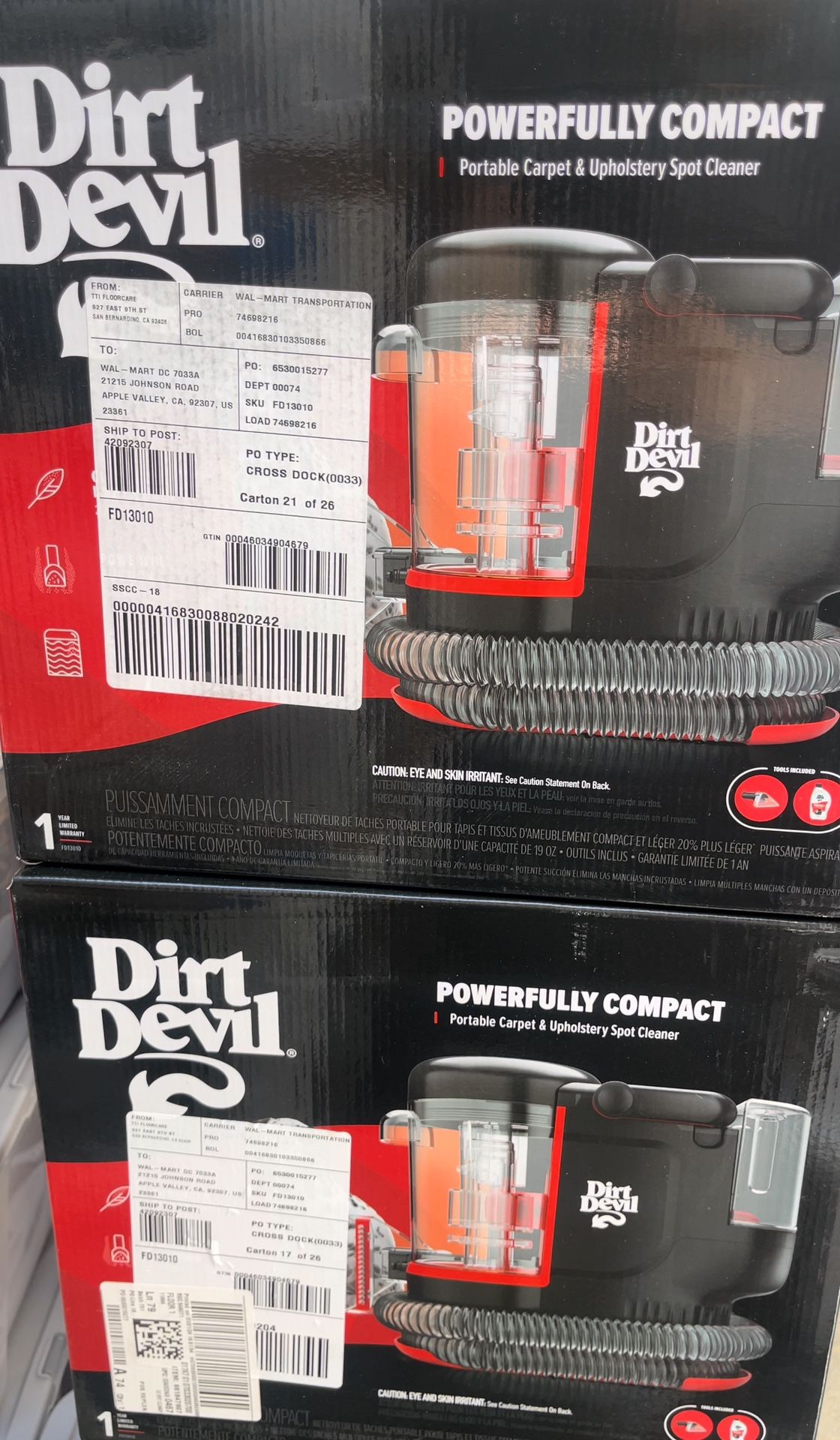 Dirt Devil Portable Carpet & Upholstery Spot Cleaner New In Box 