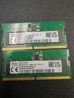 DDR5 16GB (8GB EACH) SODIMM
