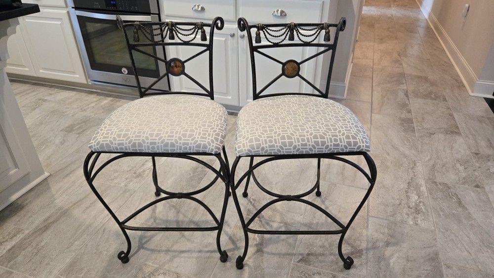 Wrought Iron Bar Stools