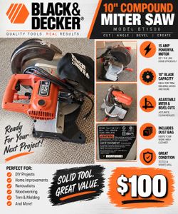 Black & Decker 10” Compound Miter Saw