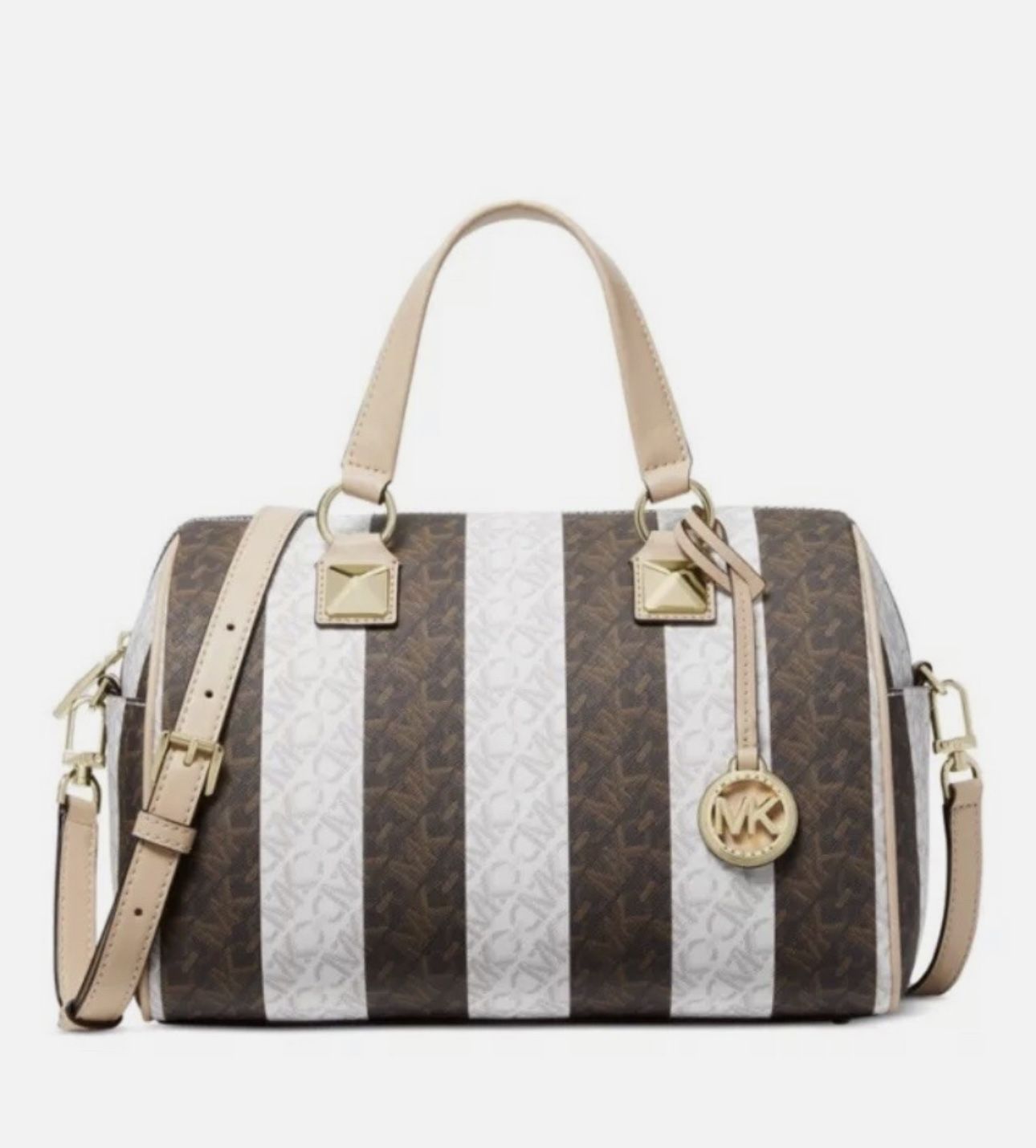 Michael Michael Kors Grayson Medium Duffle Satchel (modelo 30S4GGYS6I Brown Multi)
