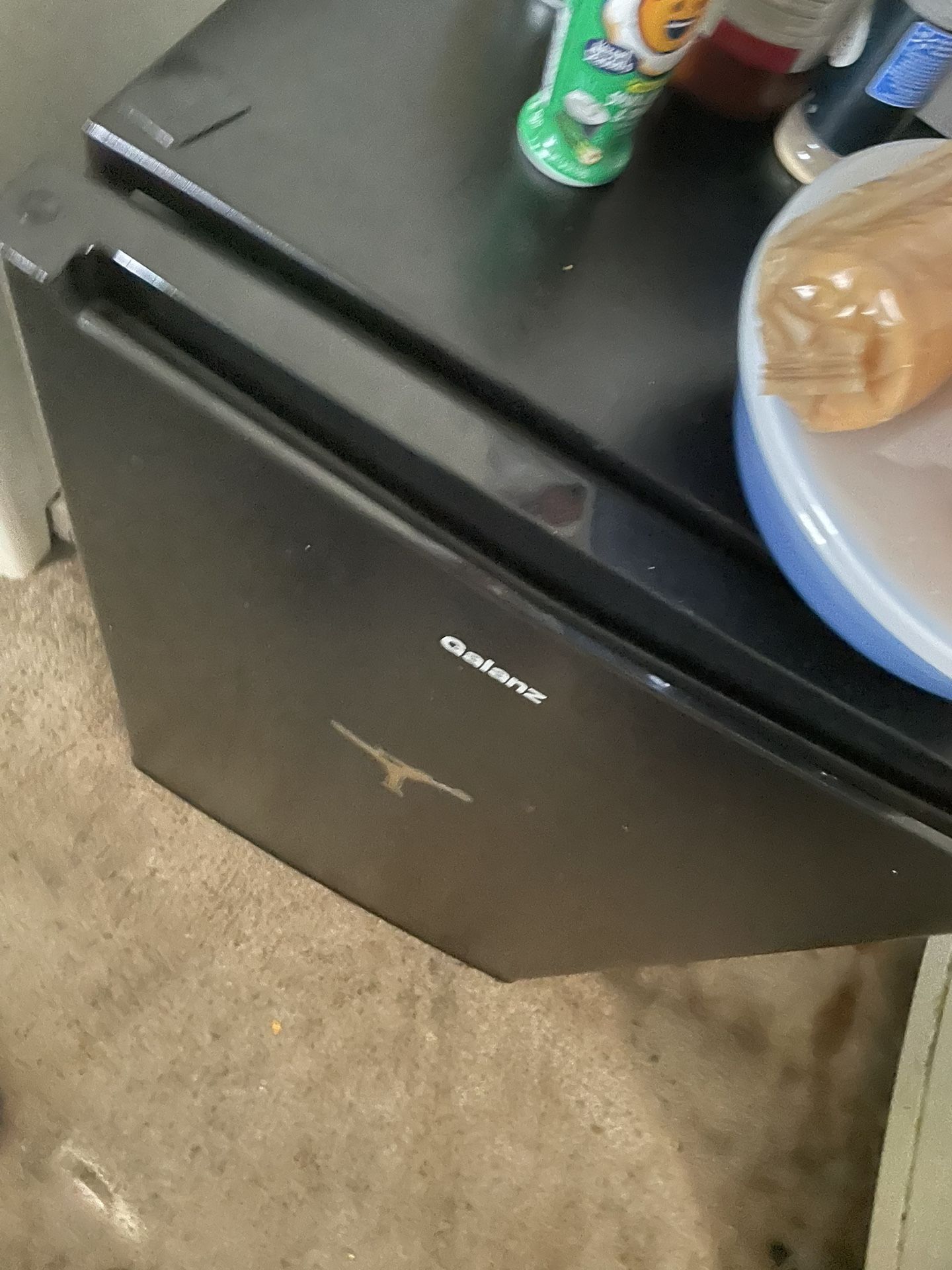 Mini fridge with full freezer