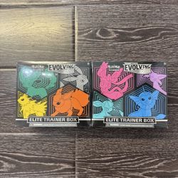 x2 Evolving Skies Elite Trainer Boxes 