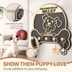 Decorative Dog Leash Holder for Wall  (X00390IWGD)