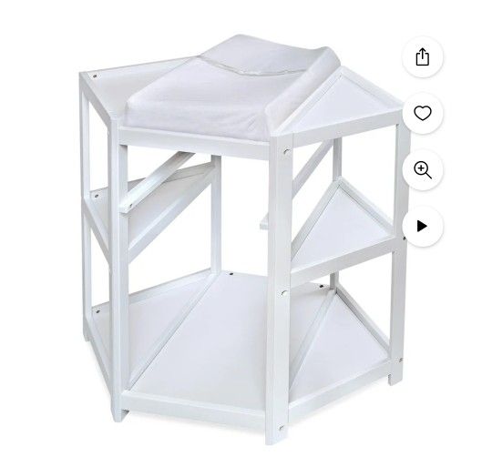 Badger Basket Corner Diaper Changing Table