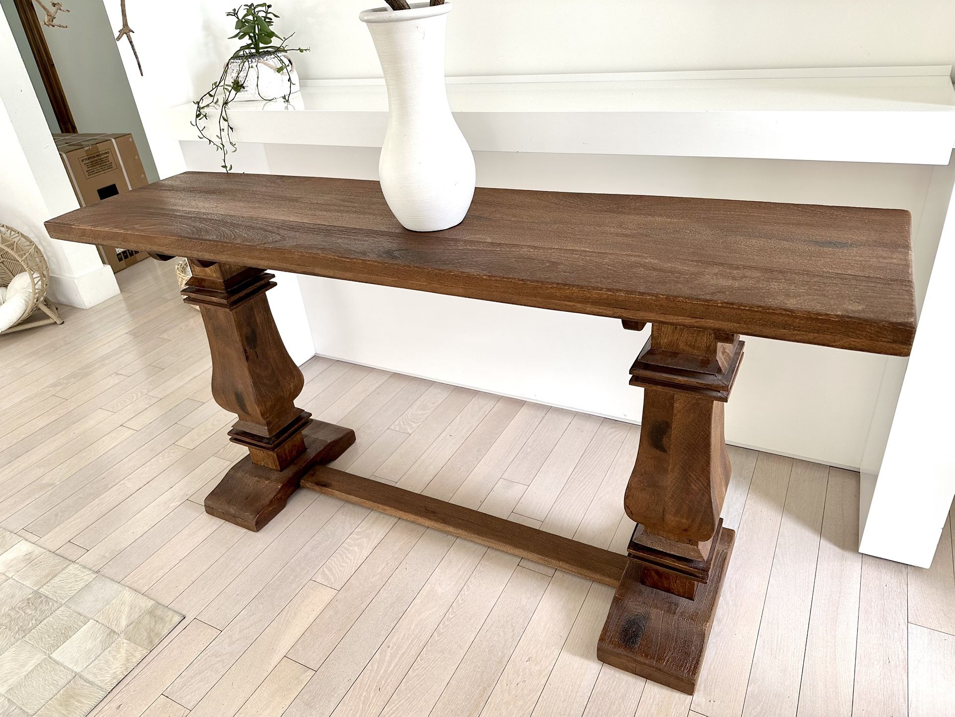 Console Table Wooden 63”w