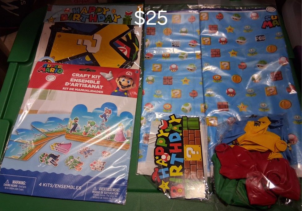 Super Mario Party Supplies