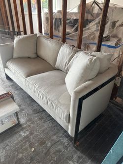 Bernhardt Modern Curved Sofa