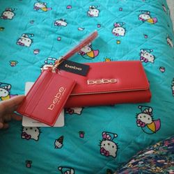 Bebe Original Hot Leather Red Wallet 