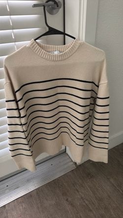 Zara Striped Knit Crewneck Sweater(Women’s)