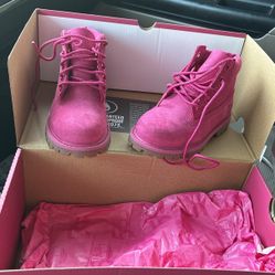 Pink Timberland Boot