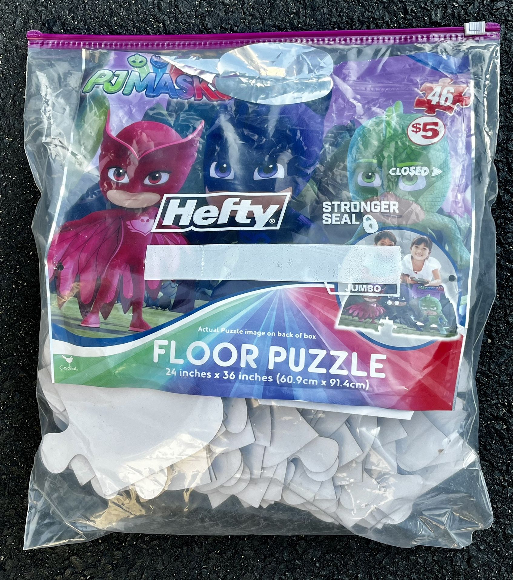 kids floor puzzle with 46 large pieces