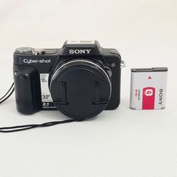 SONY Cybershot DSC-H10 8.1MP 10x Optical Zoom Digital Camera TESTED