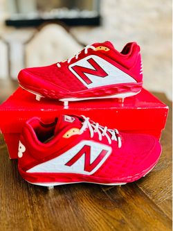 New Balance 3000v4 Fresh Foam Low Metal Baseball Cleats L3000MW4 Red Sz 11.5