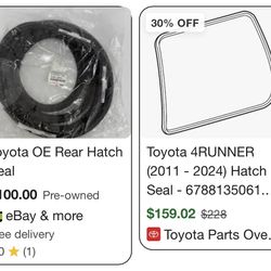 4runner WeatherStrip Back