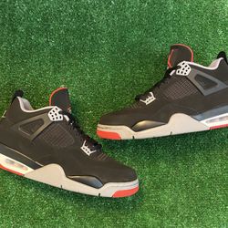 2019 Jordan Bred 4s size 11 USED But Clean
