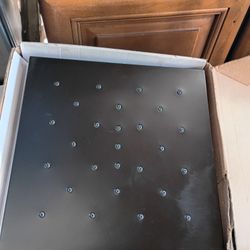 Shower Head Delta Black 12" 