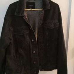 Black Jean Jacket XL 