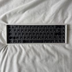 KBDfans Tofu65 Barebones Kit White Aluminum Hot Swap PCB Brass Plate 65%