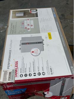 Performance Platinum 9.5 GPM Smart Super High Efficiency Indoor or Outdoor Natural Gas Tankless Water Heater new $1100 firm