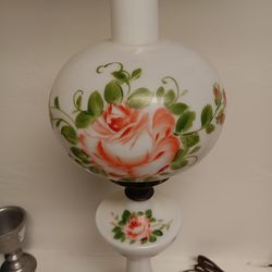 Porcelain Floral Lamp 