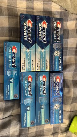 Crest toothpaste $3 each 3.3oz & up