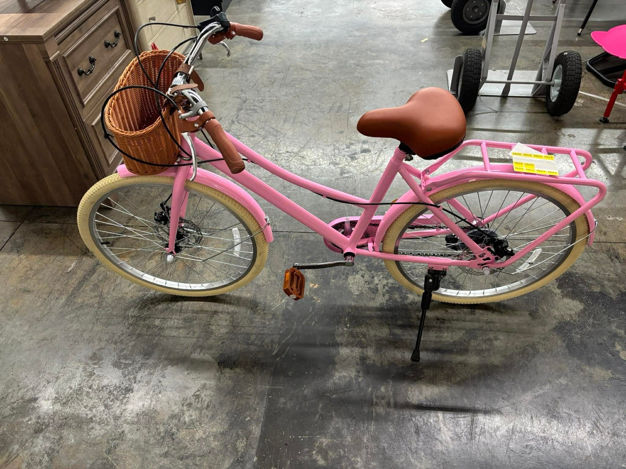 Kids Bike, Retro Cruiser Bike for Girls, 24 Inch 7-Speed Kids Bicycles for Ages 6-14 Girls