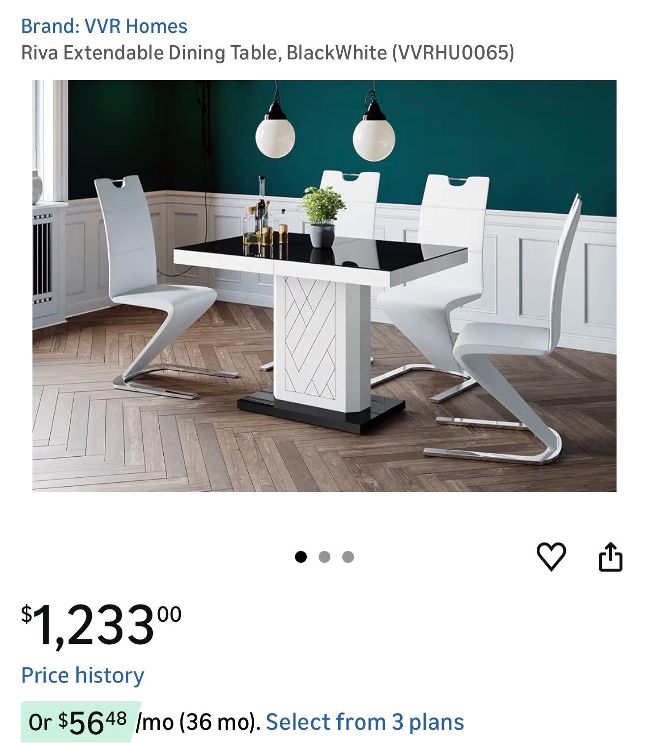 Brand New Modern Dining Table – Never Assembled