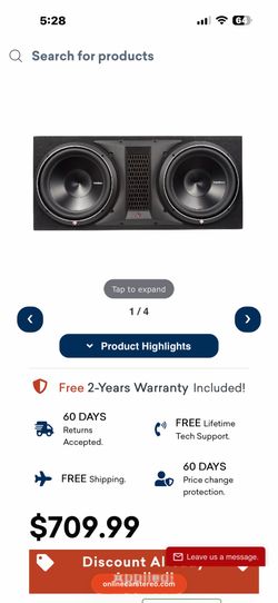 Dual 12” Rockford Fosgate speaker box
