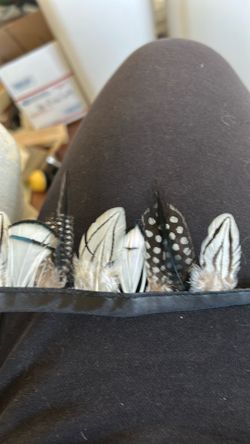Feather trim tribal costume