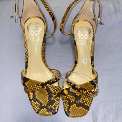 Vince Camuto snake heels 