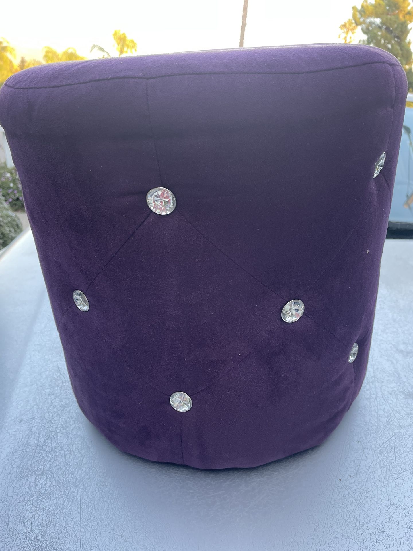 Purple Foot Stool Or Seat