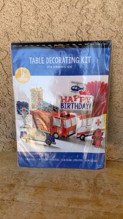 HAPPY BIRTHDAY DECORATIONS POLICE,FIRETRUCK,AMBULANCE TAKE ALL $25