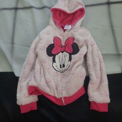 Minnie Mouse Size 6 Girls Jacket Sweatshirt 