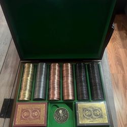 Pirate Gold Metal Poker Set