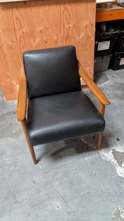 West elm chairs mid century leather show wood chair