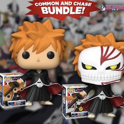 Funko Pop Bleach Ichigo #1087 AAA Anime Exclusive CHASE SET PRE ORDER JAN