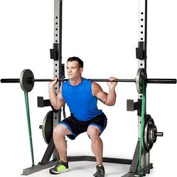 300lb Olympic Weights/CAP Barbell Deluxe Power Rack/bench