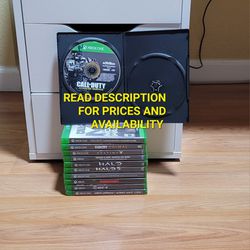 XBOX ONE GAMES, FIRM PRICE, GOOD CONDITION, READ DESCRIPTION FOR DETAILS 