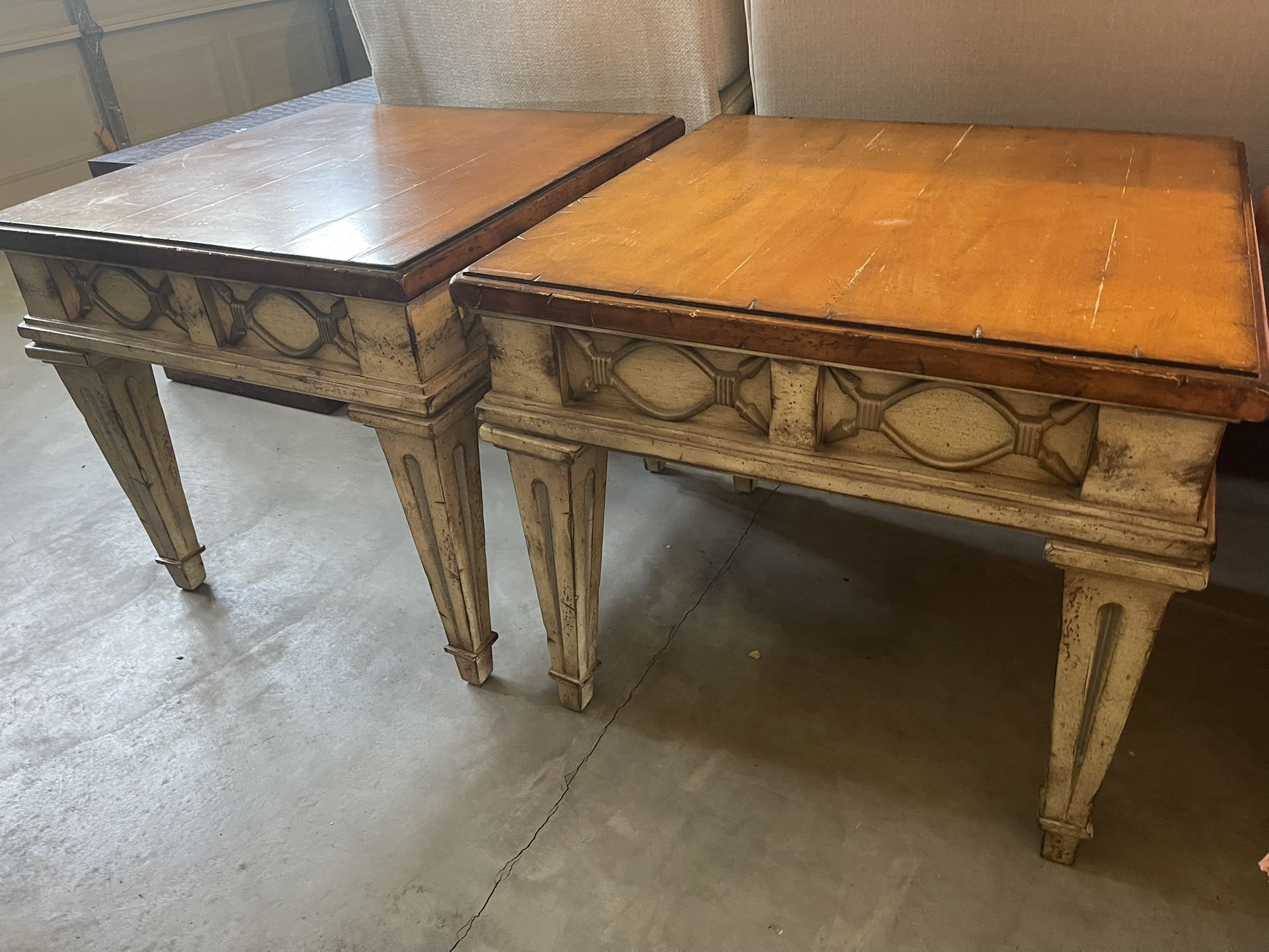 Set Of 2 JDI Custom Solid Wood End Tables